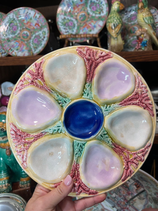 Antique Oyster Plates - Live Sale 8/14