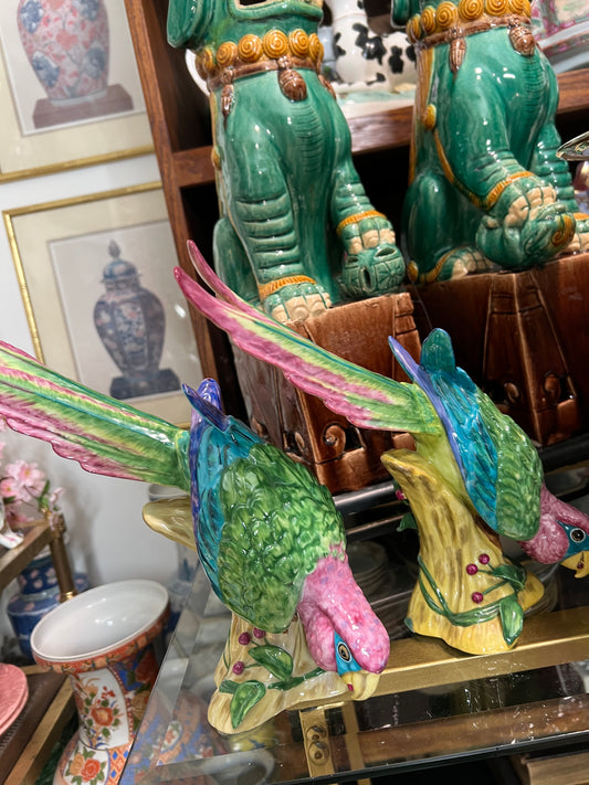 For Minnie R. - Pair of Lynn Chase Macaws- Live Sale 8/14