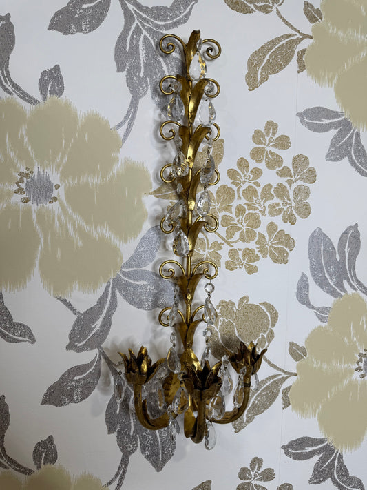 For Theresa - Pair of Italian Tole Sconces- Live Sale 10.8