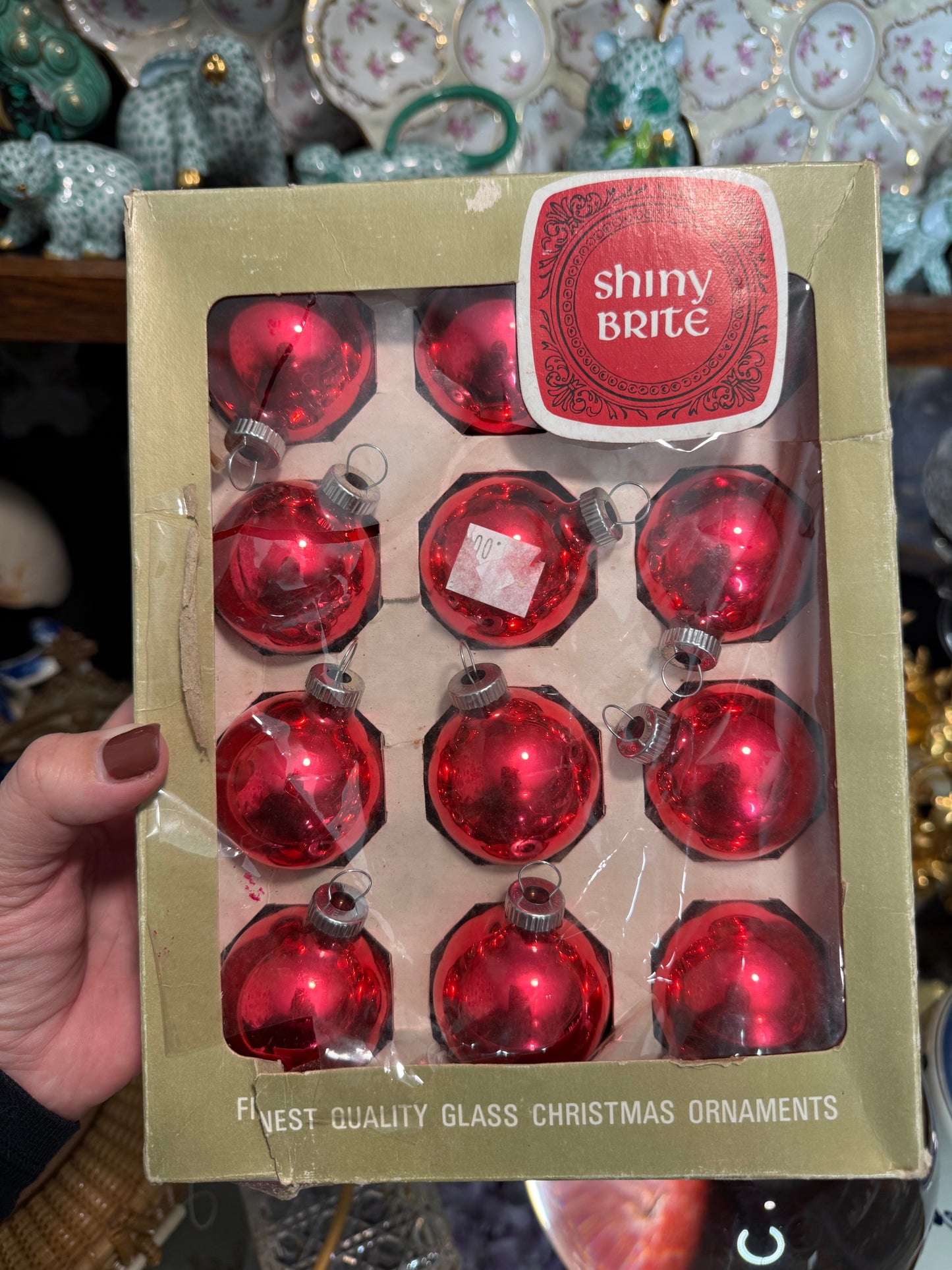 For Maryanne - Vintage Shiny Brite Set of 12 Magenta Ornaments - Live Sale 12/3