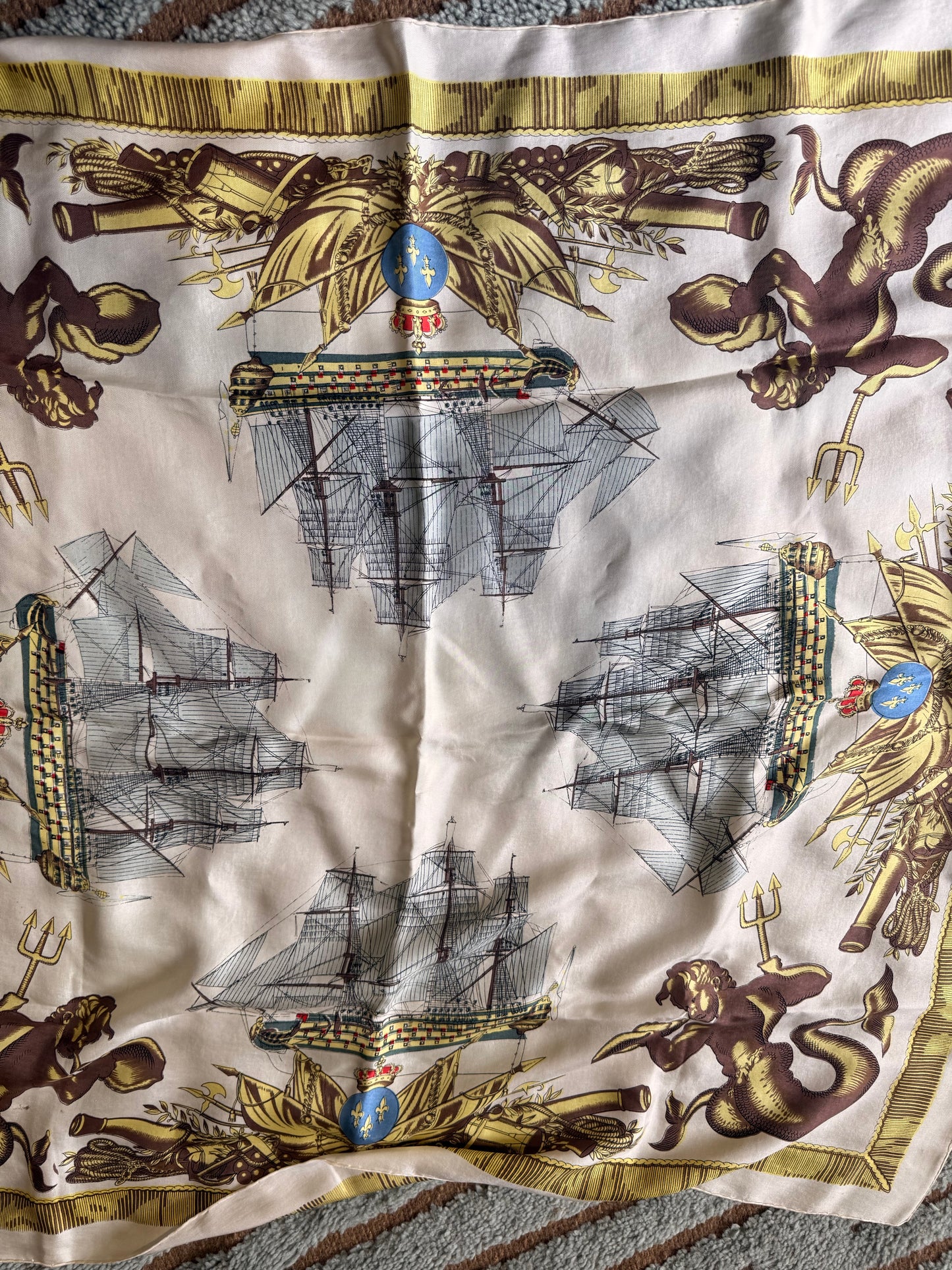 For Krista - Large Vintage Hermes Silk Scarf