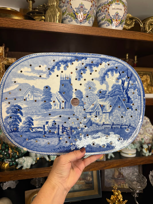 For Kami - 19th Century Hunting Dog Oil Painting and Very Rare Early 19th Century Meat Strainer - Live Sale 12/3