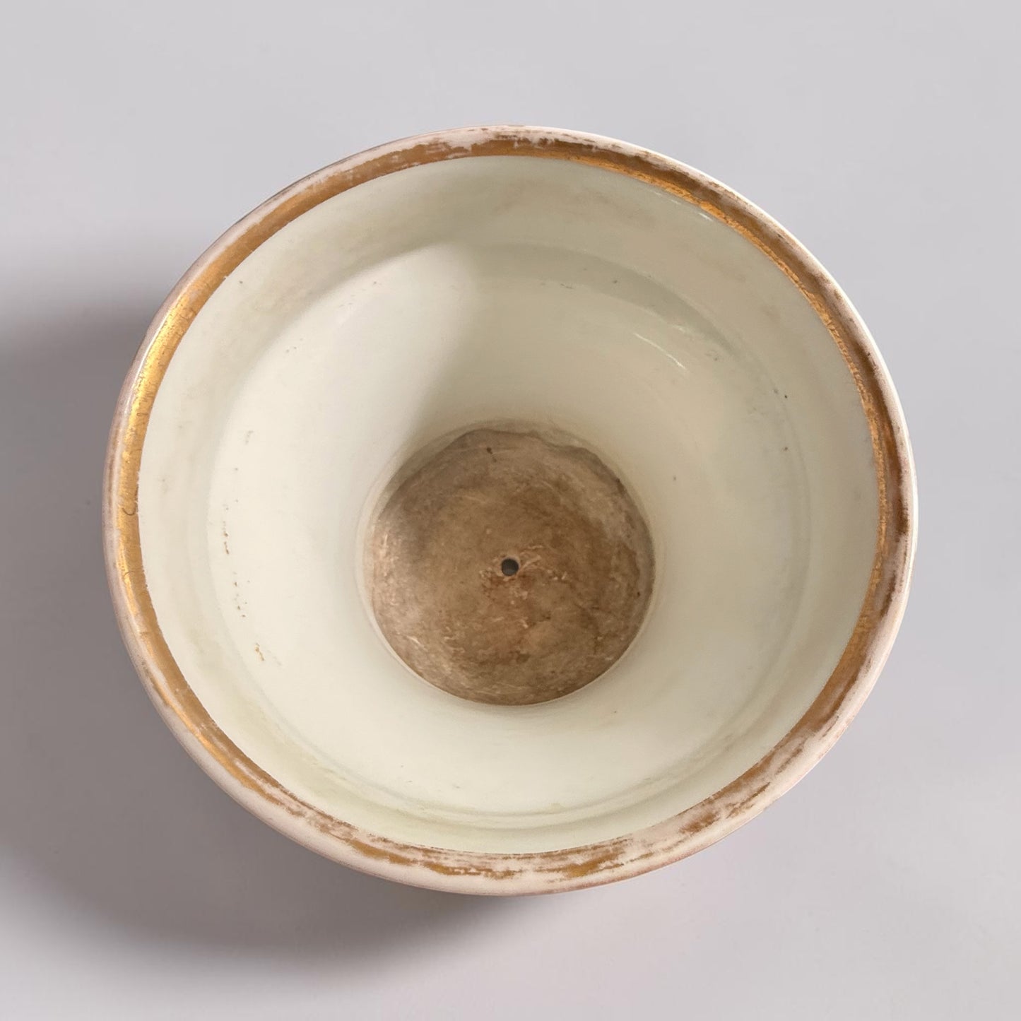 19th Century Old Paris Porcelain Swan Cachepot with Matching Underplate