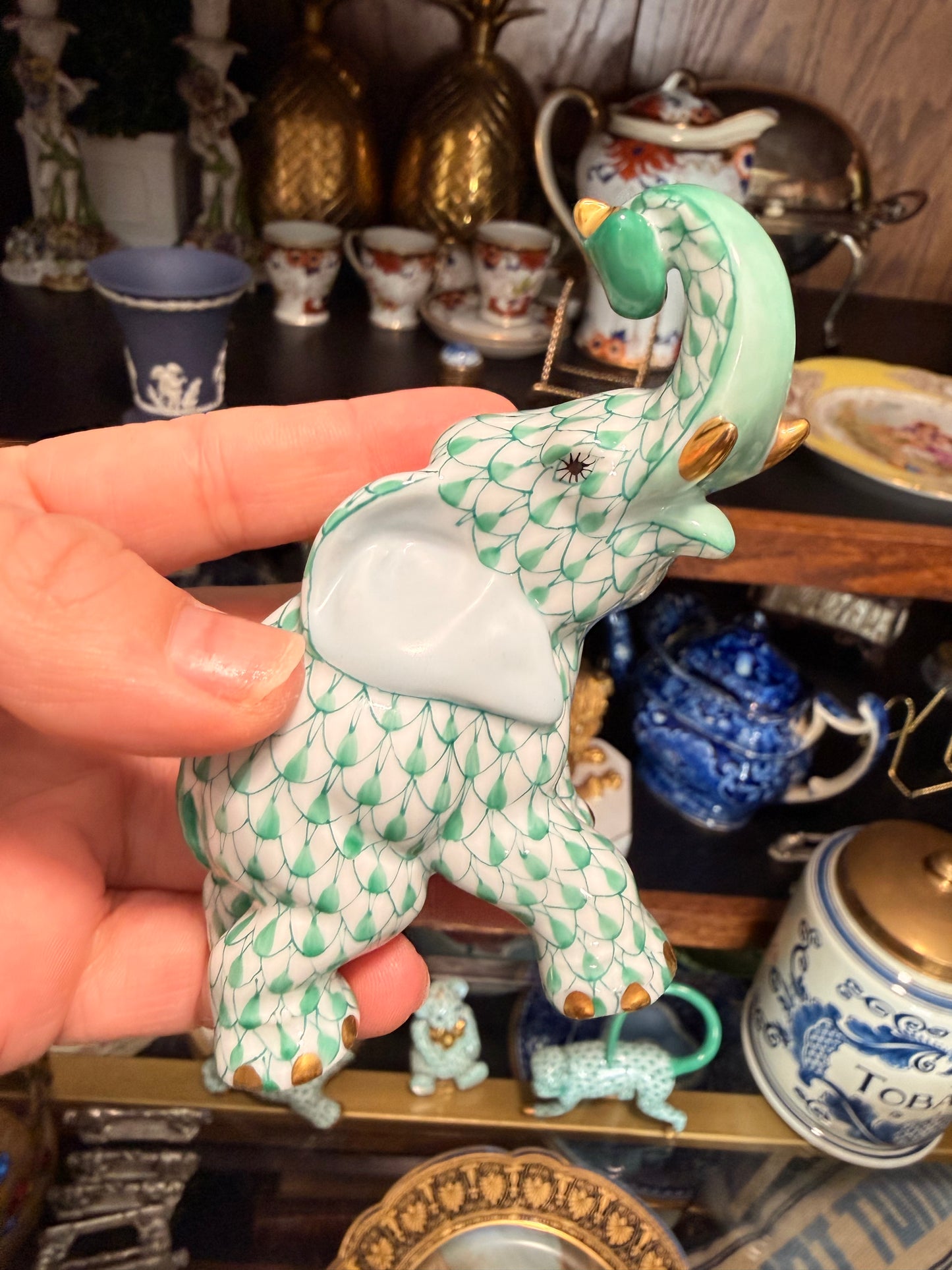 For Stacey- Herend Trunks Up Elephant- Live Sale 12/30