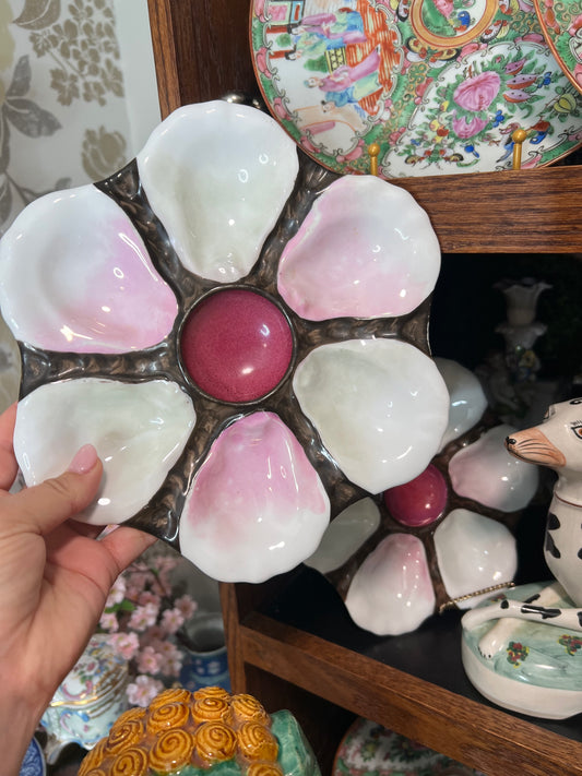 Antique Oyster Plates - Live Sale 8/14