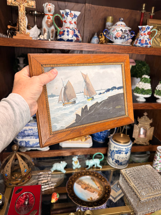 For Lauren- Sailboat Watercolor Painting- Live Sale 12/30