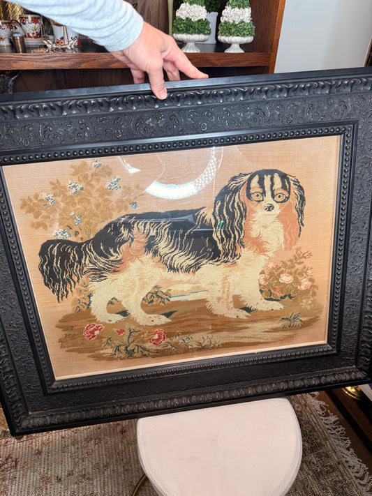 For Krista - Antique Framed Needlepoint - Live Sale 12/30