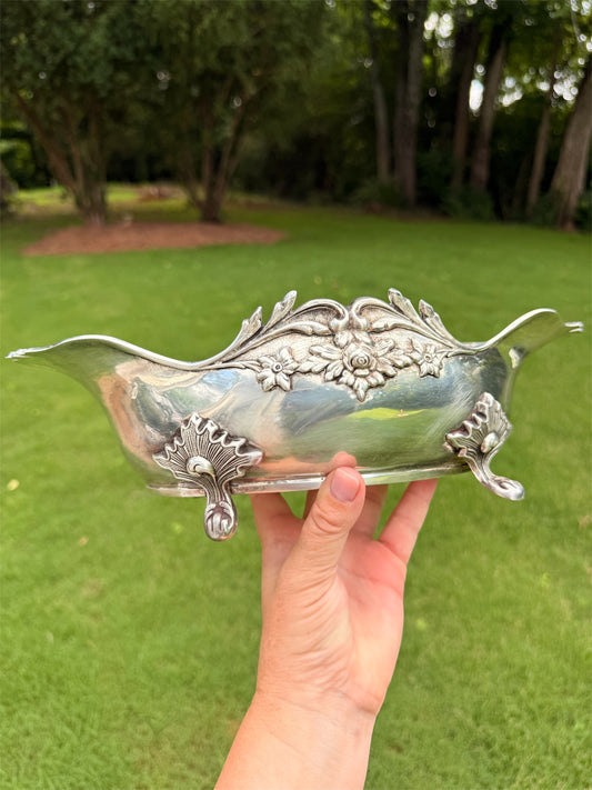 Antique Art Nouveau Silverplate Centerpiece Bowl