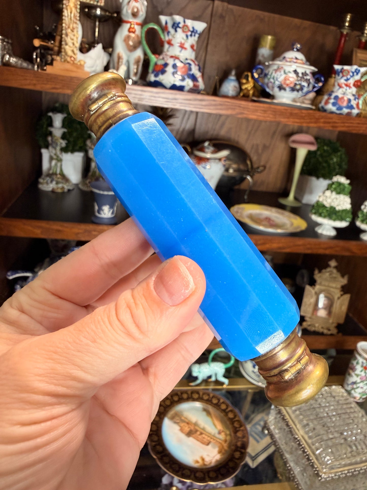 For Rebecca- Antique French Opaline Double Perfume- Live Sale 12/30