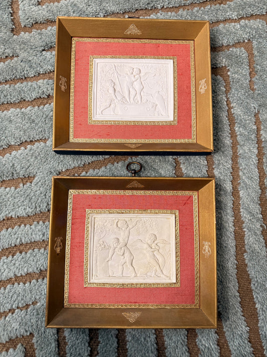 For Kaitlyn - Framed French Putti Plaques