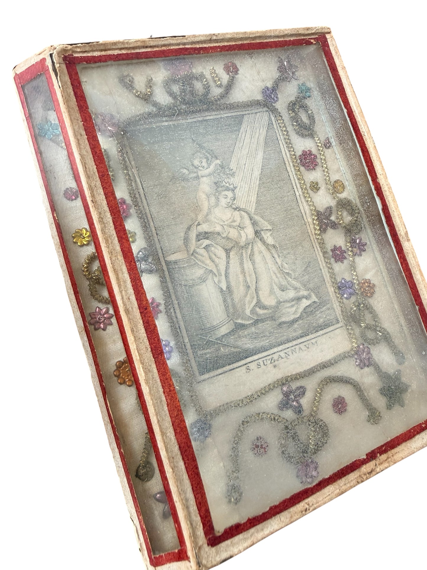 Late 18th to Early 19th Century Devotional Shrine – Saint Susanna Engraving