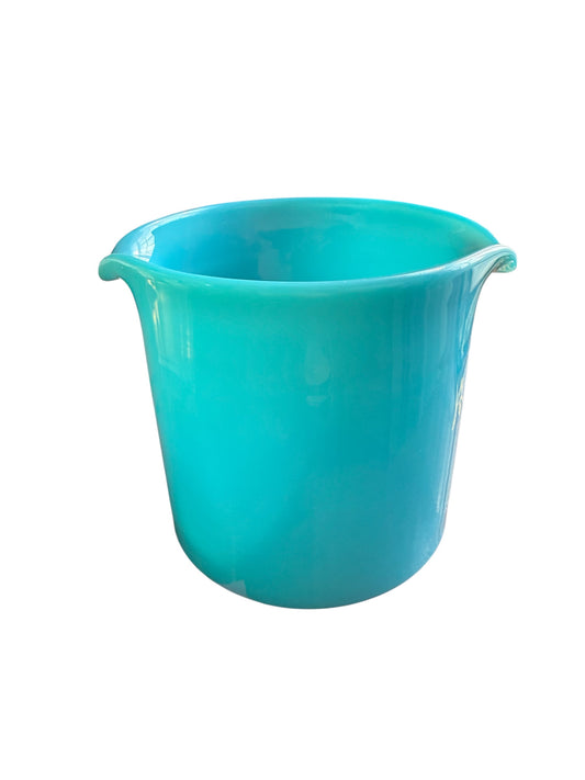 Antique Blue Opaline Glass Wine Rinser